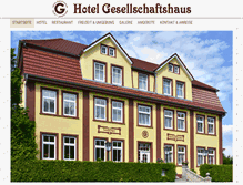 Tablet Screenshot of hotel-gesellschaftshaus.de